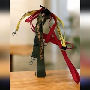 Badge Holders bundle green red 4 piece set